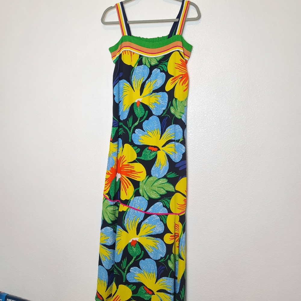 Anthropologie Maeve Nikoleta Tropical Floral Maxi Dress - Picture 3 of 10